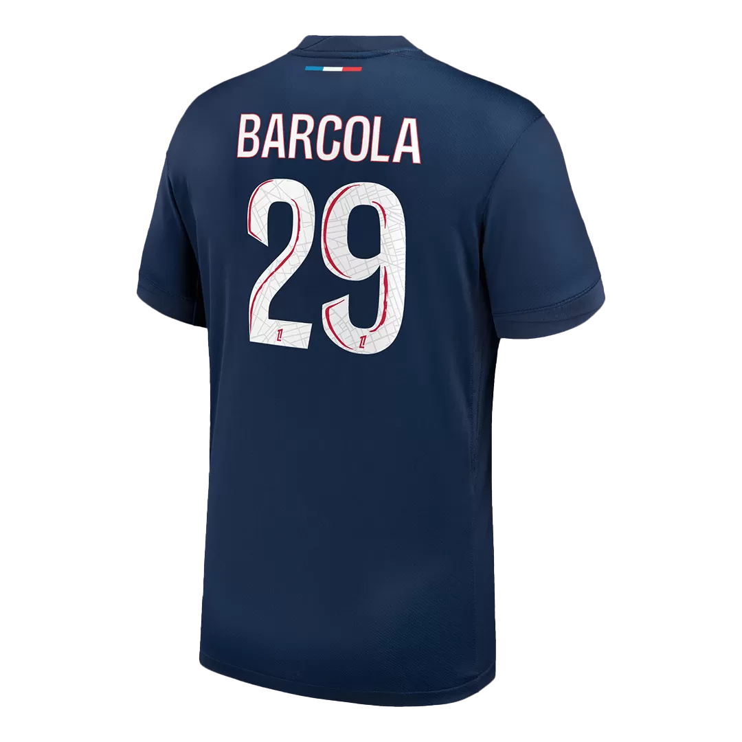 BARCOLA #29 PSG Home Authentic Soccer Jersey - Image 3
