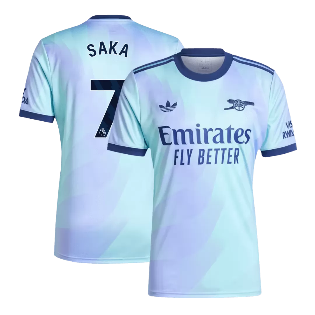 SAKA #7 Arsenal Third Away Soccer Jersey