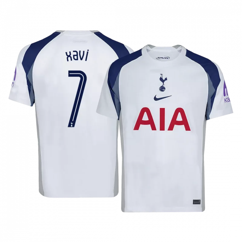 XAVI #7 Tottenham Hotspur Home Soccer Jersey 2025/26 -UCL