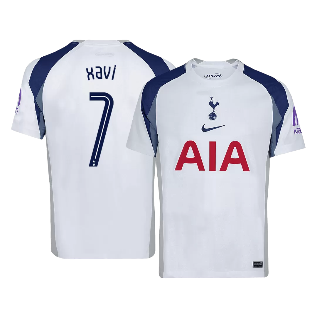 XAVI #7 Tottenham Hotspur Home Soccer Jersey 2025/26 -UCL