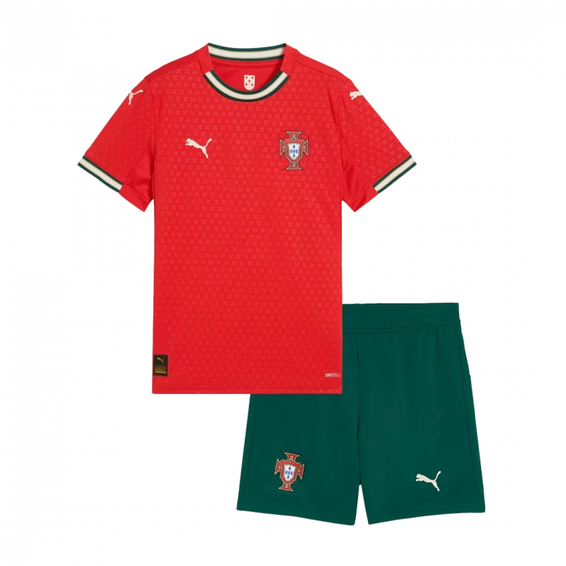 Portugal Home Kids Soccer Jerseys Kit 2025