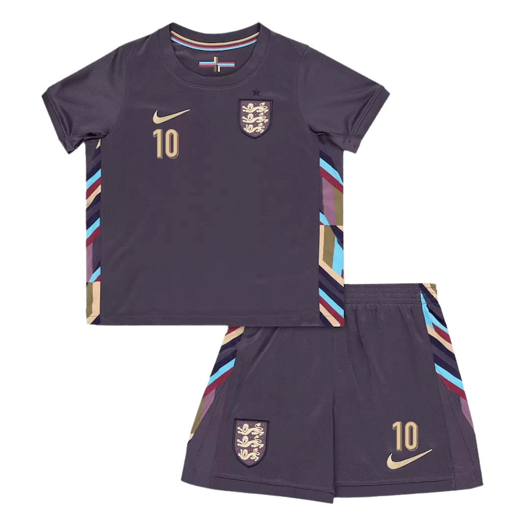 BELLINGHAM #10 England Away Kids Soccer Jerseys Kit EURO - Image 2