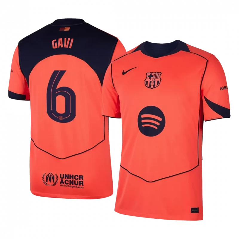 GAVI #6 Barcelona Third Away Soccer Jersey 2025/26 -UCL
