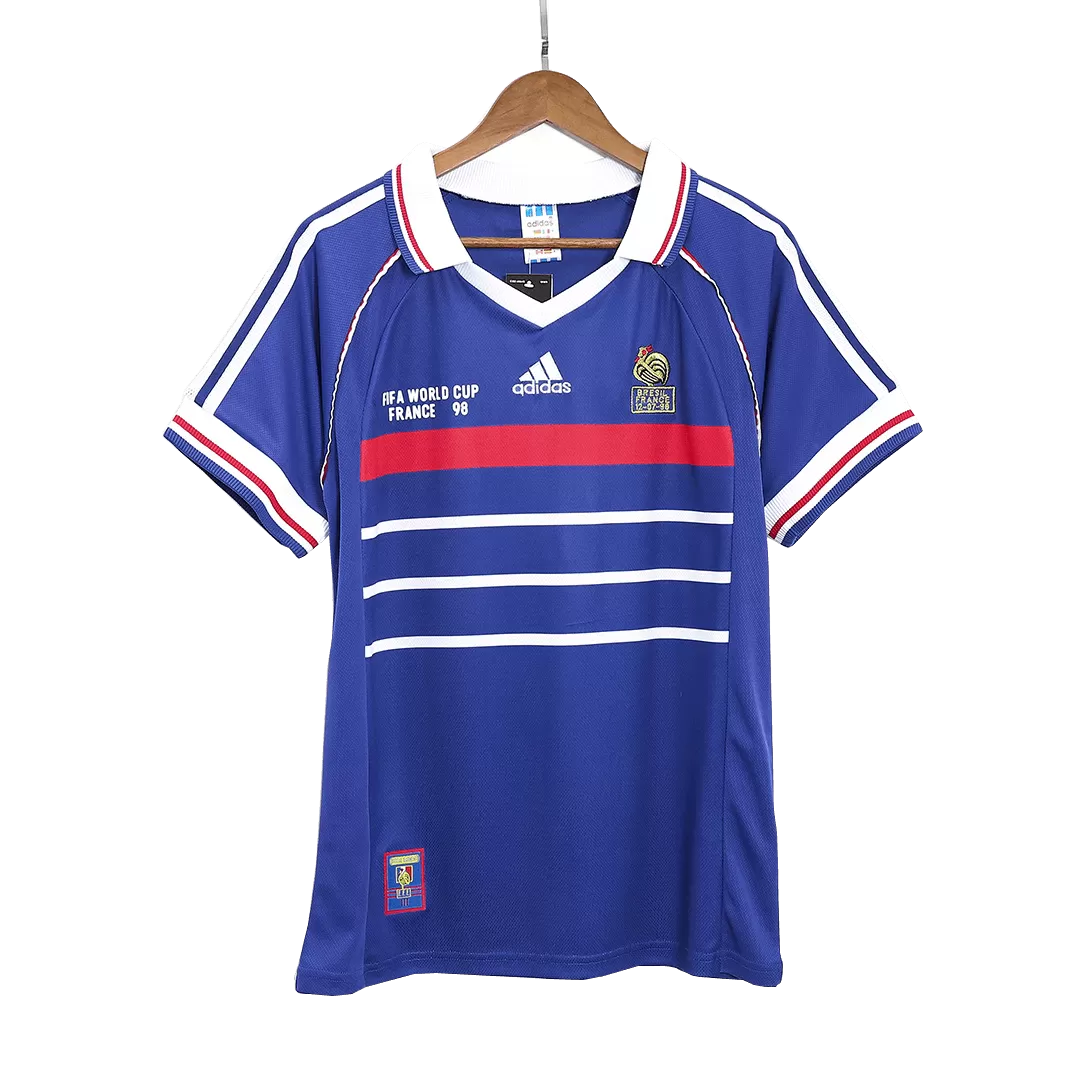 Vintage Soccer Jersey ZIDANE #10 France Home 1998 - Image 3