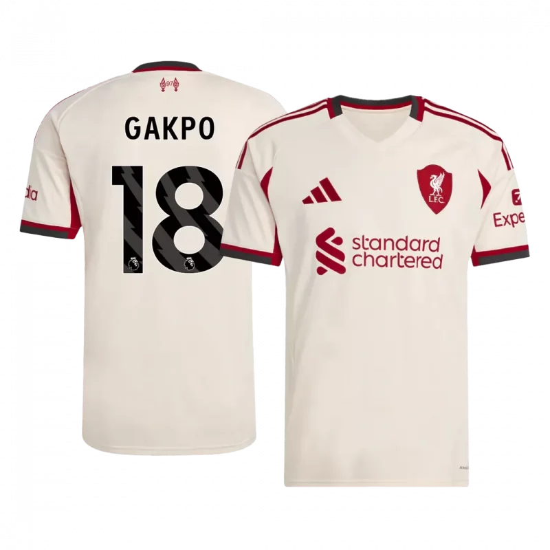 GAKPO #18 Liverpool Away Soccer Jersey 2025/26