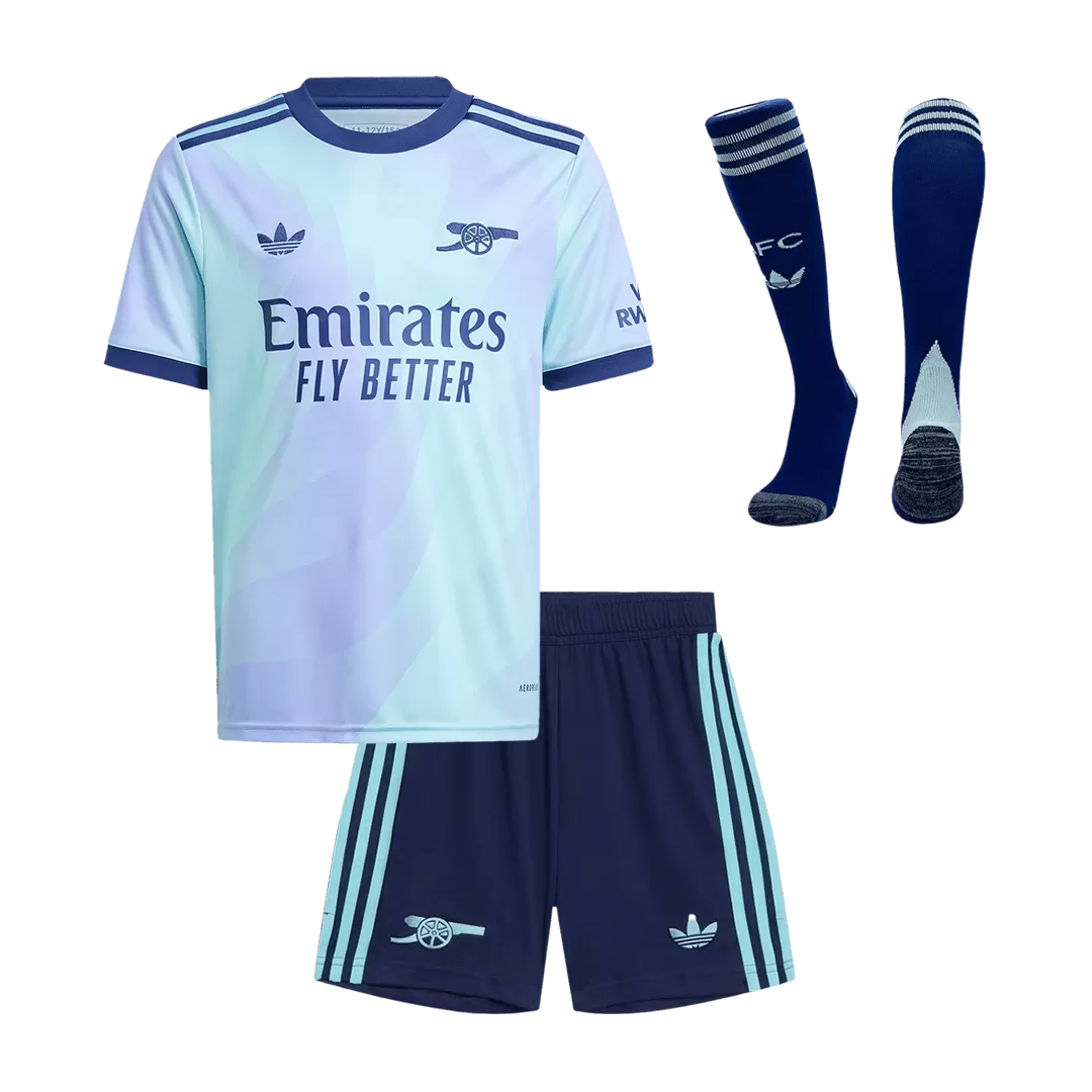 Arsenal Third Away Kids Soccer Jerseys Full Kit