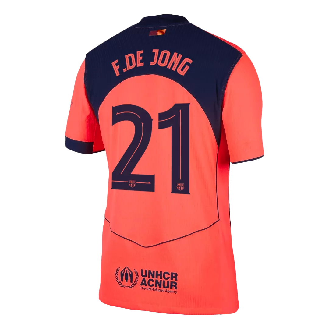 F.DE JONG #21 Barcelona Third Away Authentic Soccer Jersey 2025/26 - UCL - Image 3