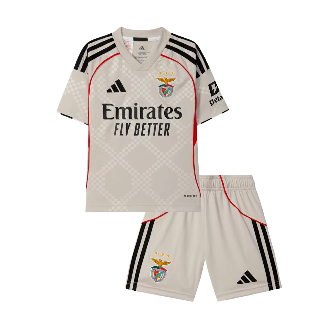 Benfica Away Soccer Jersey 2025/26 Kids