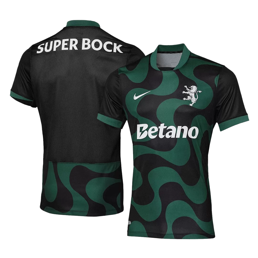 Sporting CP Alternative Soccer Jersey 2025/26 Black - Image 3