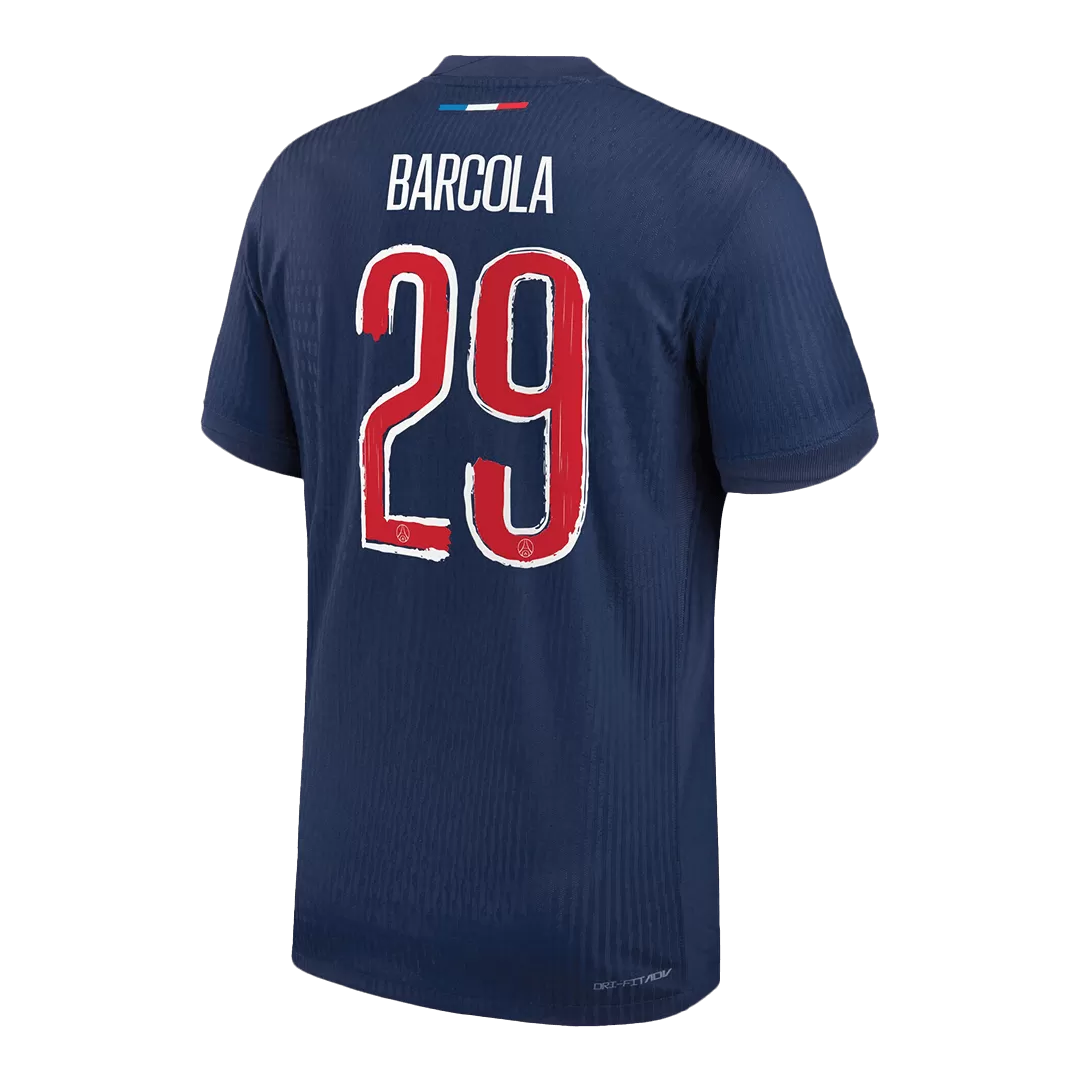 BARCOLA #29 PSG Home Authentic Soccer Jersey - UCL - Image 3