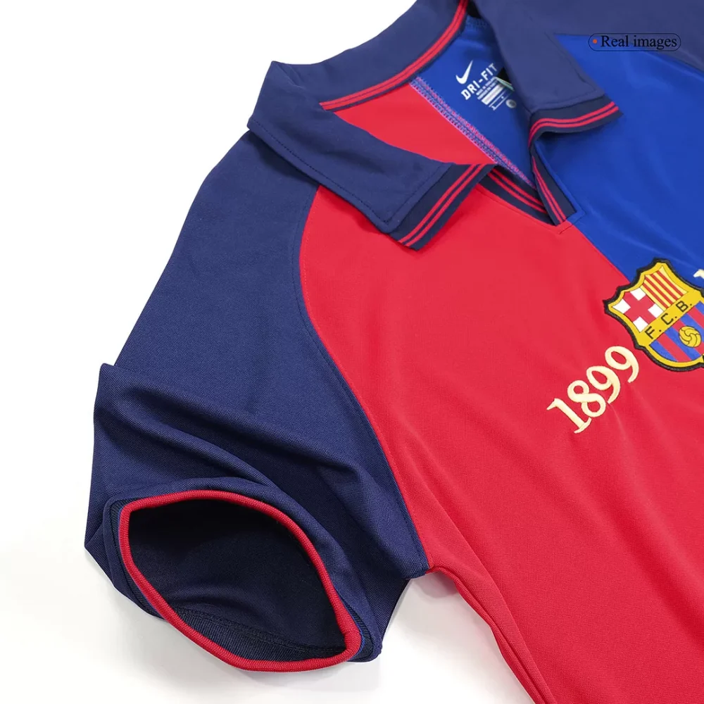 Vintage Soccer Jersey Barcelona Home 1999/00 - Image 7