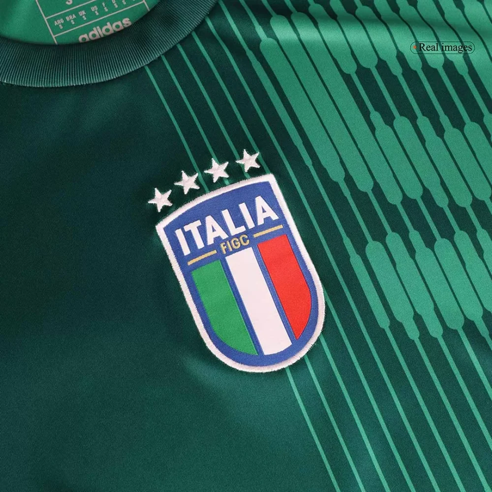 Italy Pre-Match Soccer Jersey EURO Green - Image 8