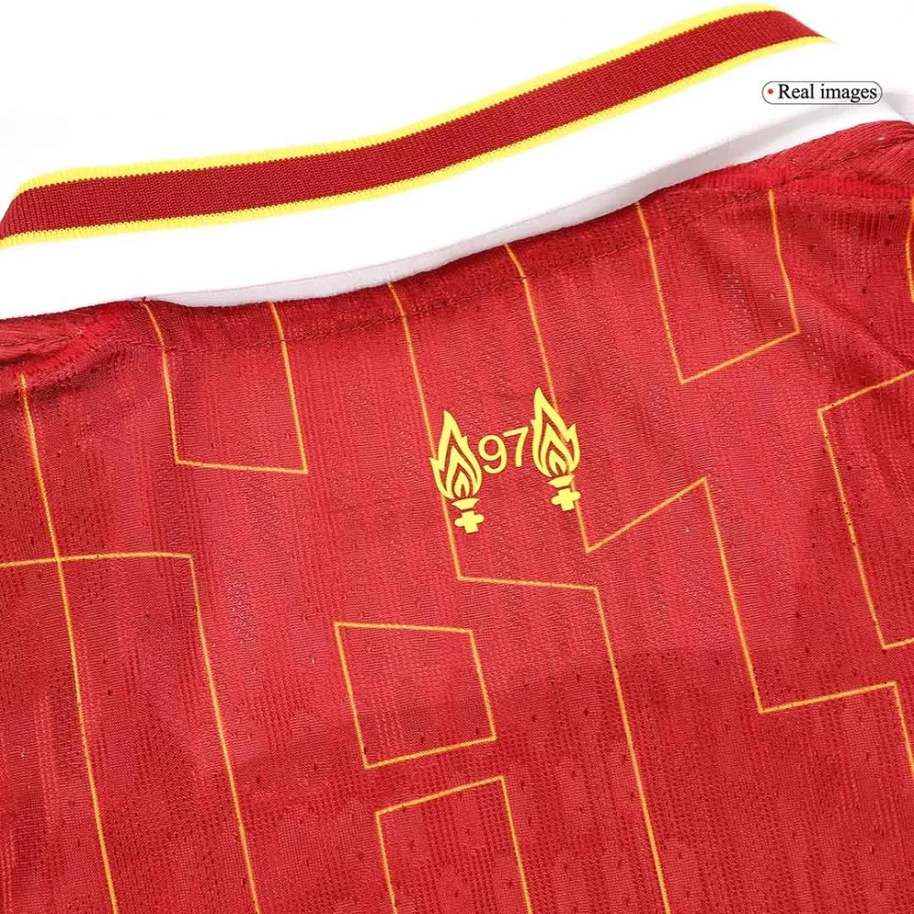M.SALAH #11 Liverpool Home Authentic Soccer Jersey - Image 9