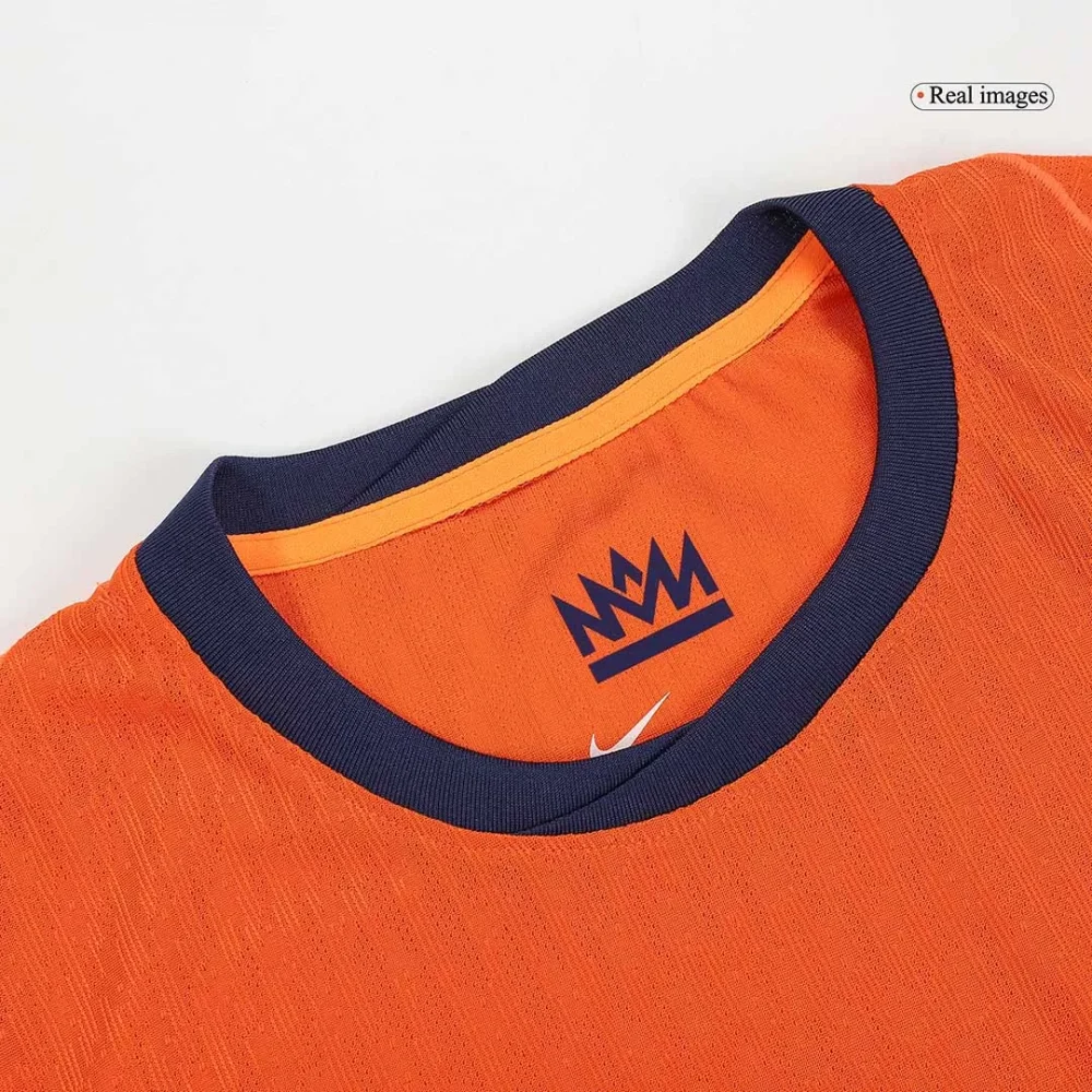 Netherlands Home Authentic Soccer Jersey EURO - Image 7