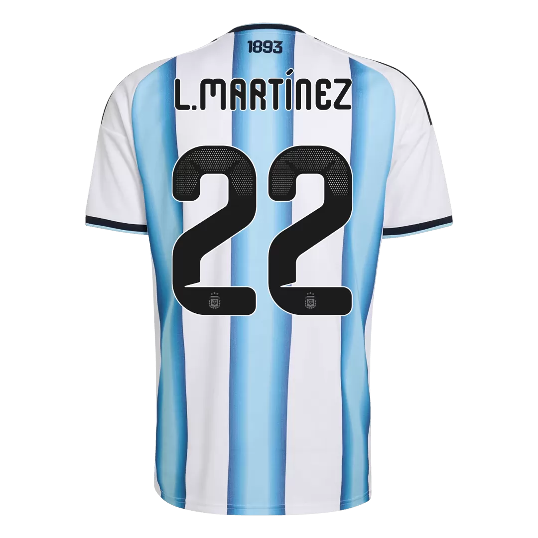 L.MARTÍNEZ #22 Argentina Home Soccer Jersey World Cup 2026 - Image 3