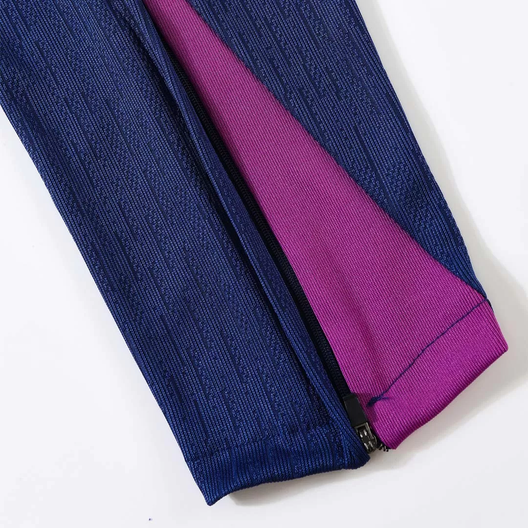 Barcelona 1/4 Zip Tracksuit 2025/26 Kids Purple - Image 24