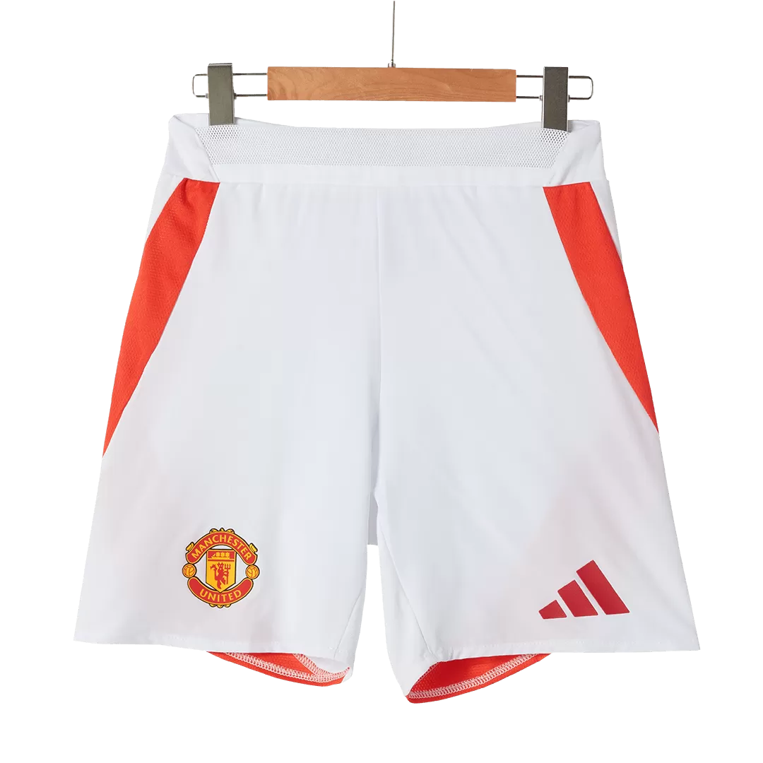 Manchester United Home Authentic Soccer Shorts - Image 4