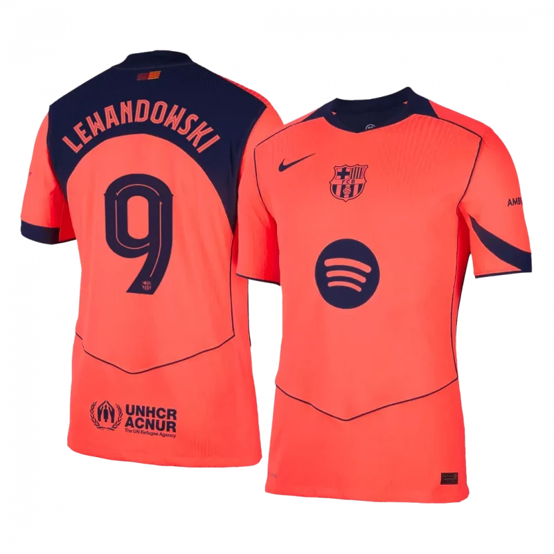 LEWANDOWSKI #9 Barcelona Third Away Authentic Soccer Jersey 2025/26 - UCL