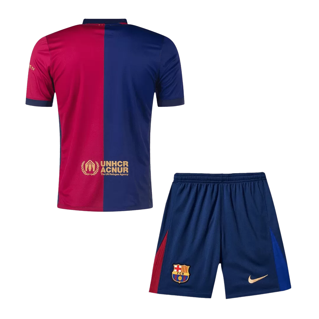 Barcelona Home Soccer Jersey Kit(Jersey+Shorts) - Image 2