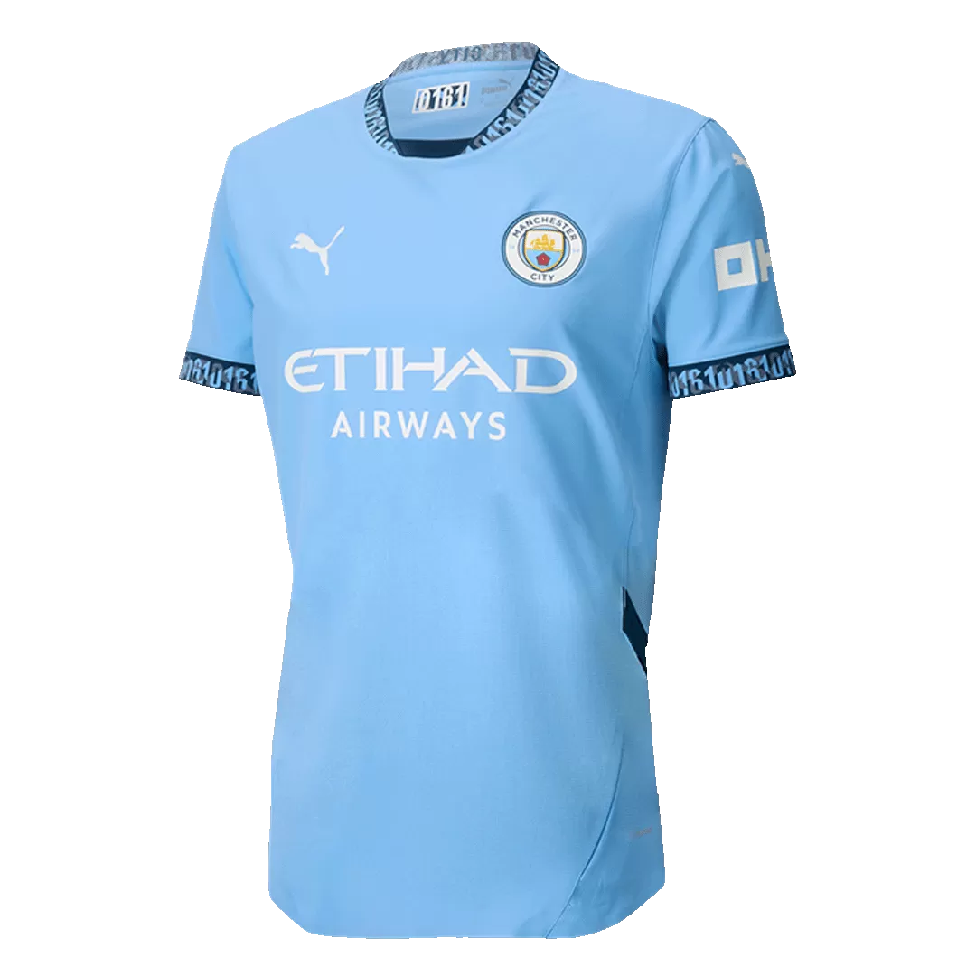 HAALAND #9 Manchester City Home Authentic Soccer Jersey - UCL - Image 2