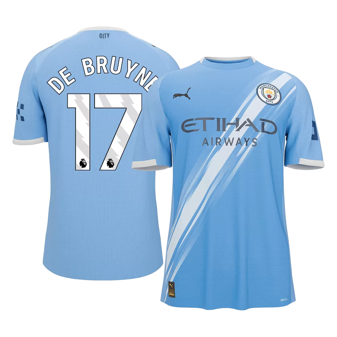 DE BRUYNE #17 Manchester City Home Soccer Jersey 2025/26