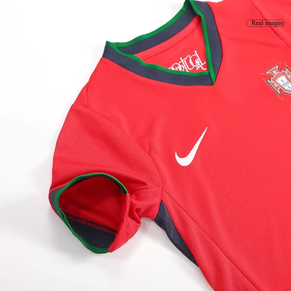 Portugal Home Kids Soccer Jerseys Full Kit EURO - Image 11