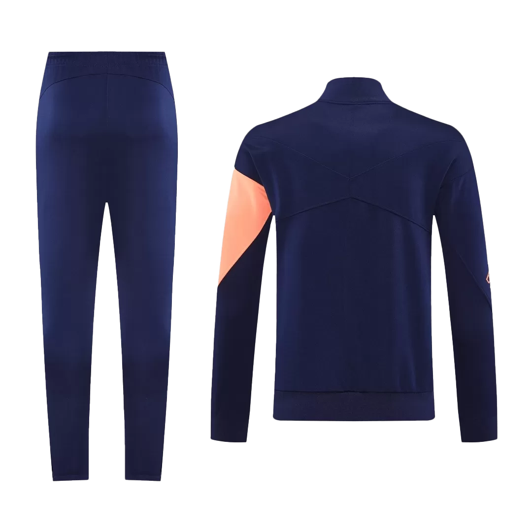 Barcelona Jacket Tracksuit 2025/26 Navy&Orange - Image 3