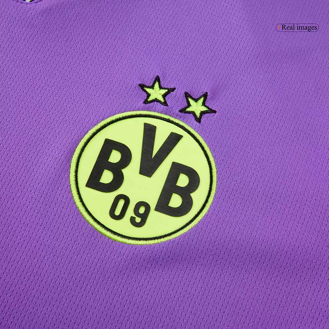 Borussia Dortmund Goalkeeper Special Soccer Jersey Purple - Image 8