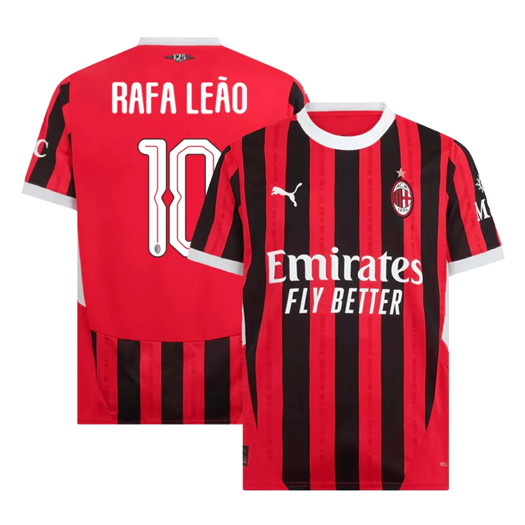 RAFA LEÃO #10 AC Milan Home Soccer Jersey - UCL