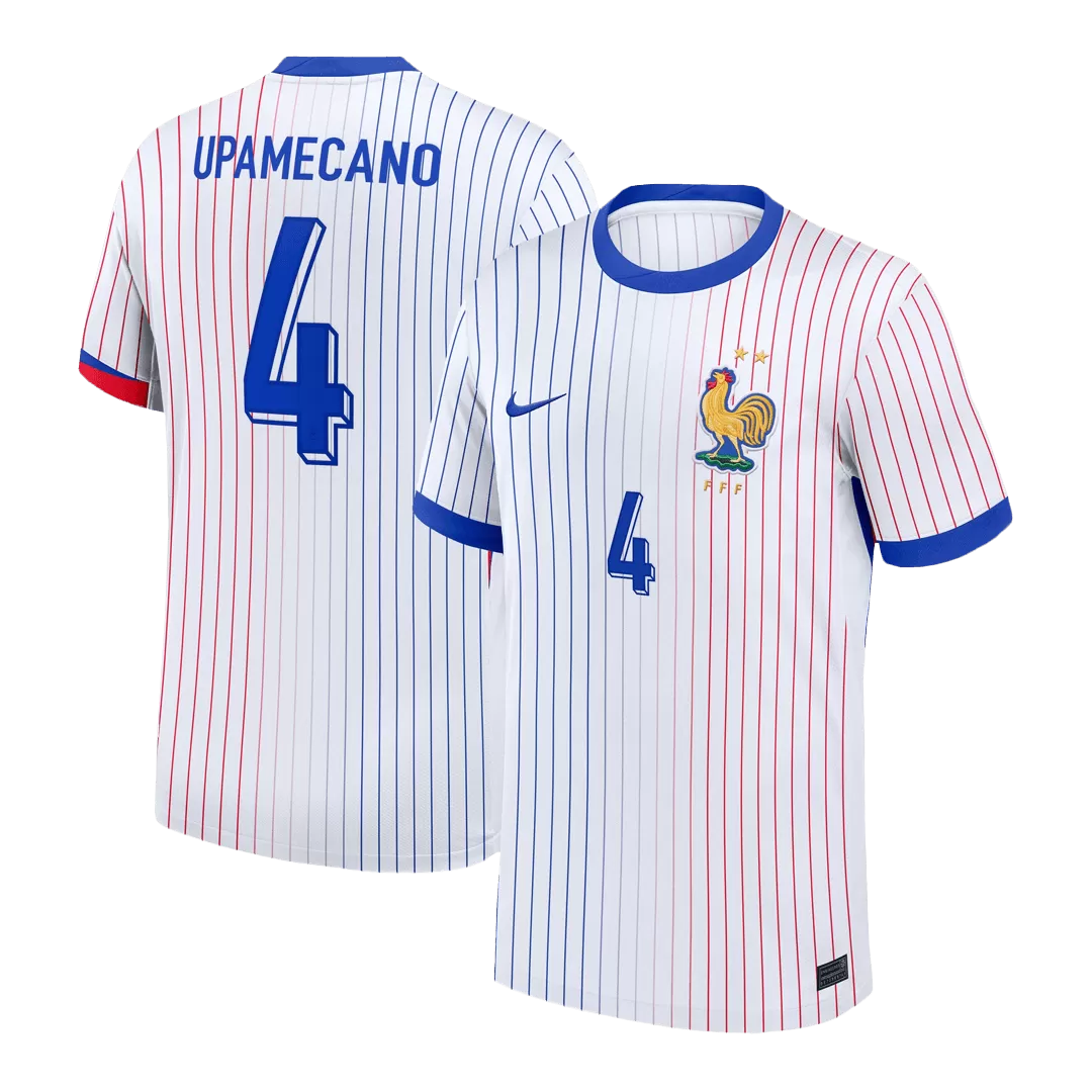 UPAMECANO #4 France Away Soccer Jersey