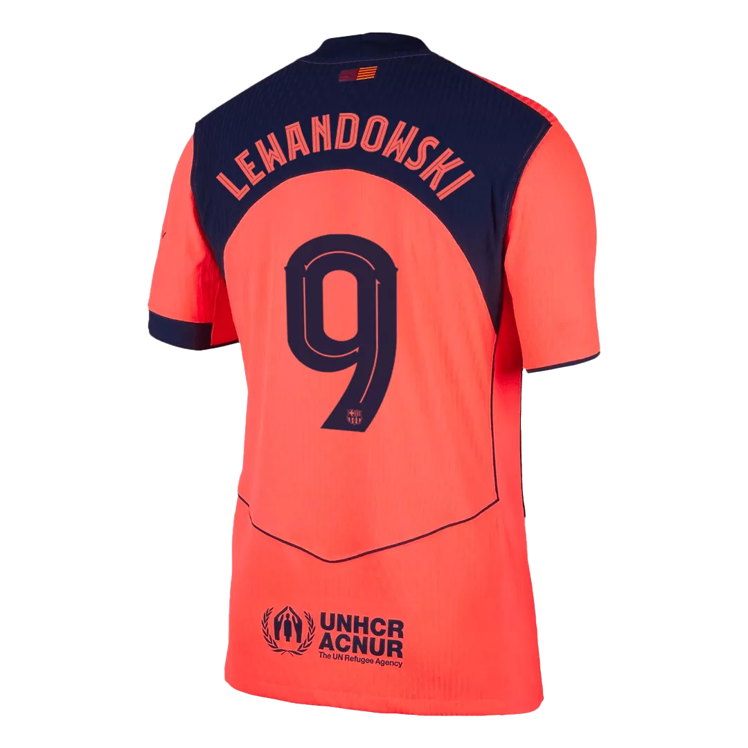 LEWANDOWSKI #9 Barcelona Third Away Authentic Soccer Jersey 2025/26 - UCL - Image 3