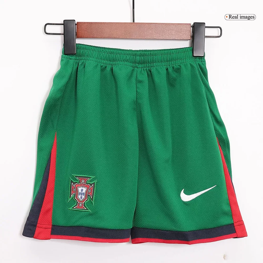 Portugal Home Kids Soccer Jerseys Full Kit EURO - Image 6