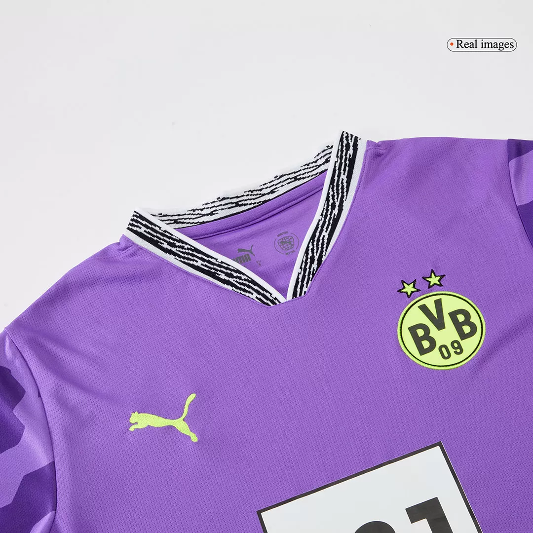 Borussia Dortmund Goalkeeper Special Soccer Jersey Purple - Image 7