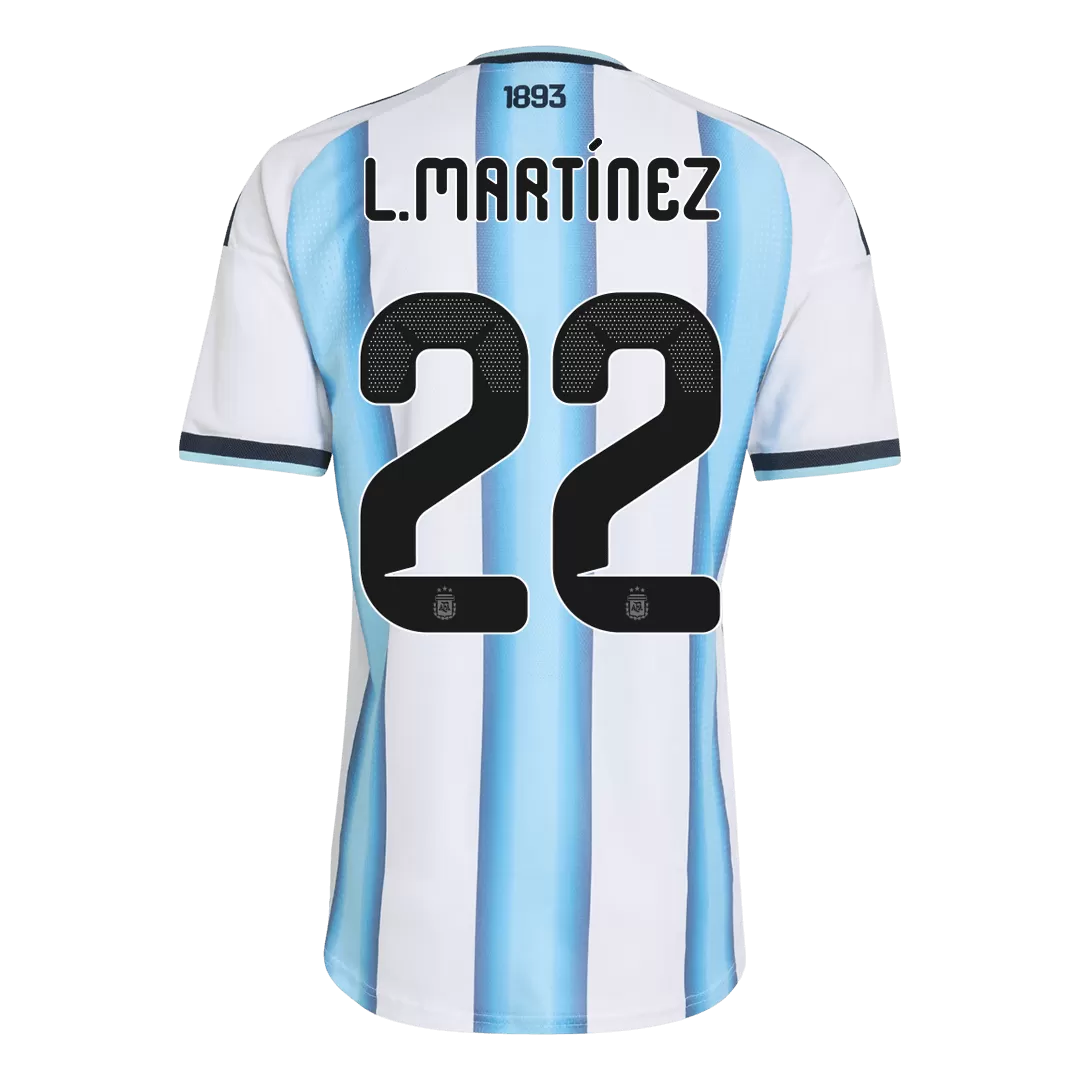 L.MARTÍNEZ #22 Argentina Home Player Version Jersey World Cup 2026 - Image 3
