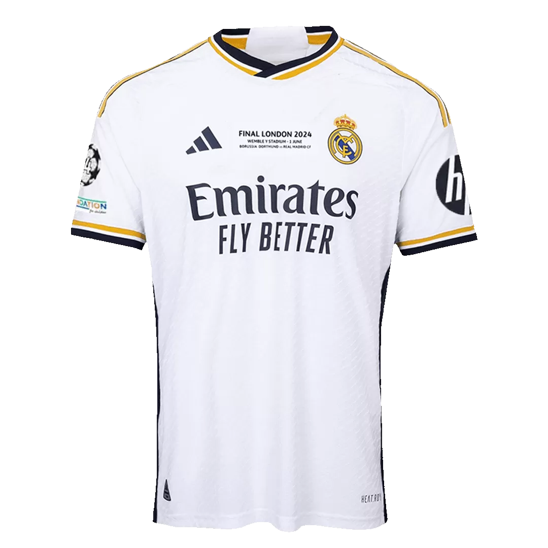 Real Madrid Home Authentic Soccer Jersey 2023/24 - UCL FINAL