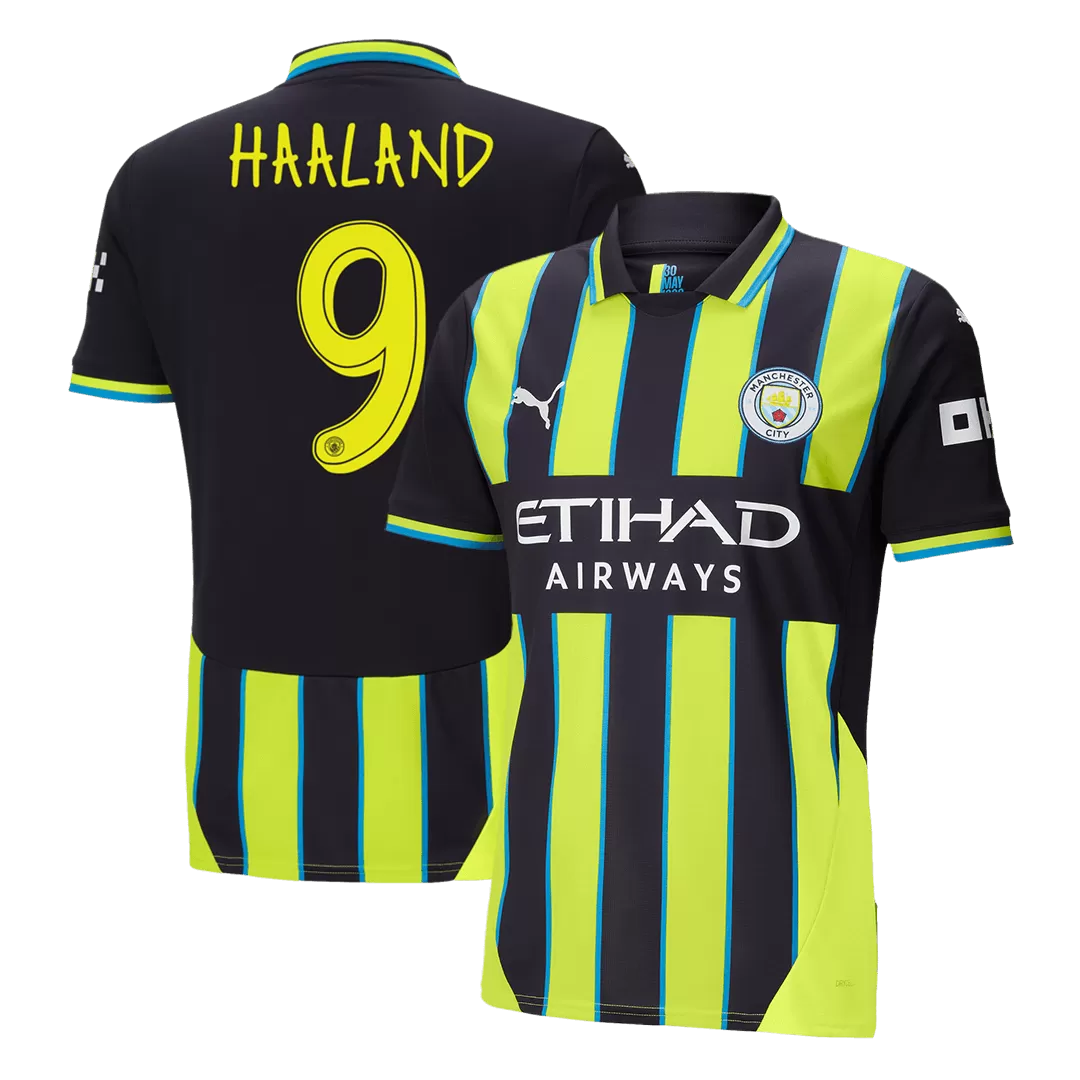 HAALAND #9 Manchester City Away Soccer Jersey - UCL