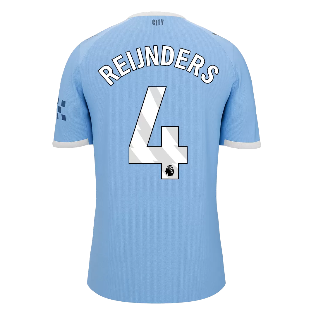 REIJNDERS #4 Manchester City Home Soccer Jersey 2025/26 - Image 2