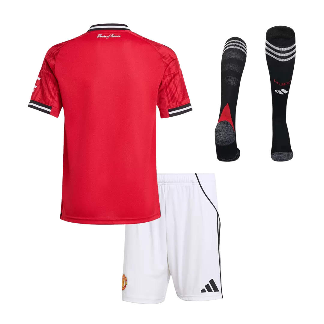 Manchester United Home Kids Soccer Jerseys Full Kit 2025/26 - Image 2