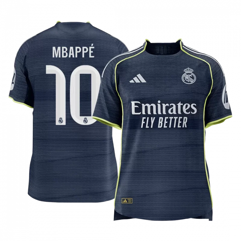 MBAPPÉ #10 Real Madrid Away Authentic Soccer Jersey 2025/26