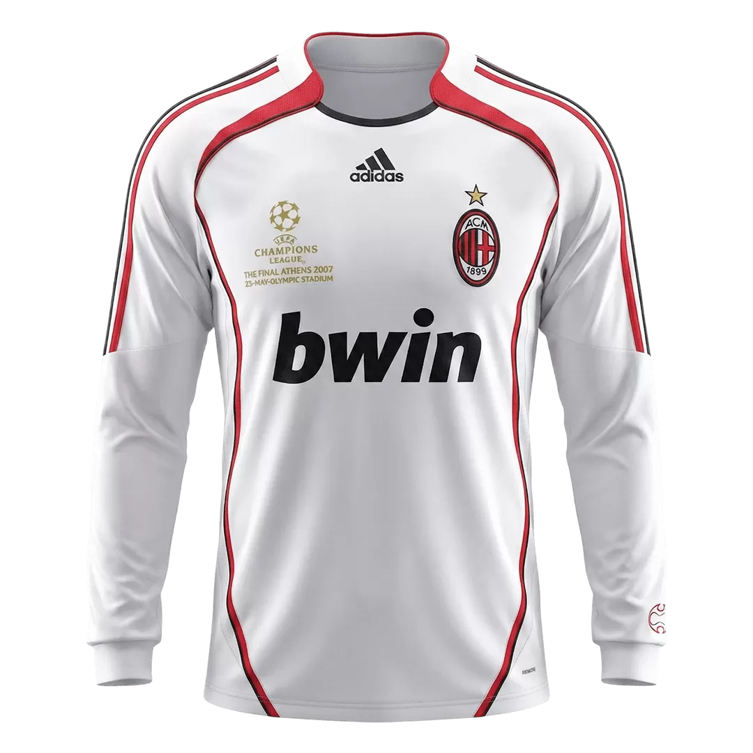 Retro Soccer Jersey AC Milan Away Long Sleeve 2006/07 - Image 2