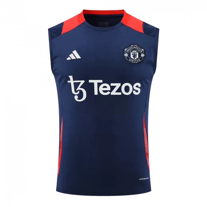 Manchester United Pre-Match Sleeveless Top Navy