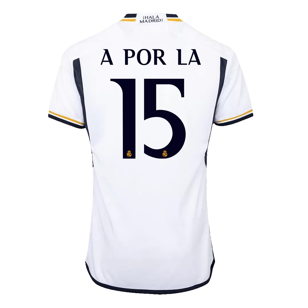 A POR LA #15 Real Madrid Home Authentic Soccer Jersey 2023/24 - Image 2