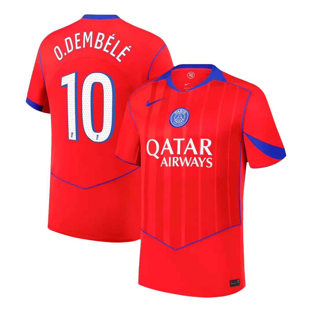 O.DEMBÉLÉ #10 PSG Third Away Soccer Jersey 2025/26