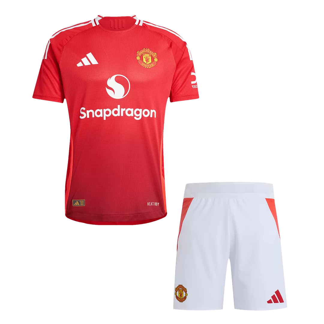 Manchester United Home Authentic Jerseys Kit