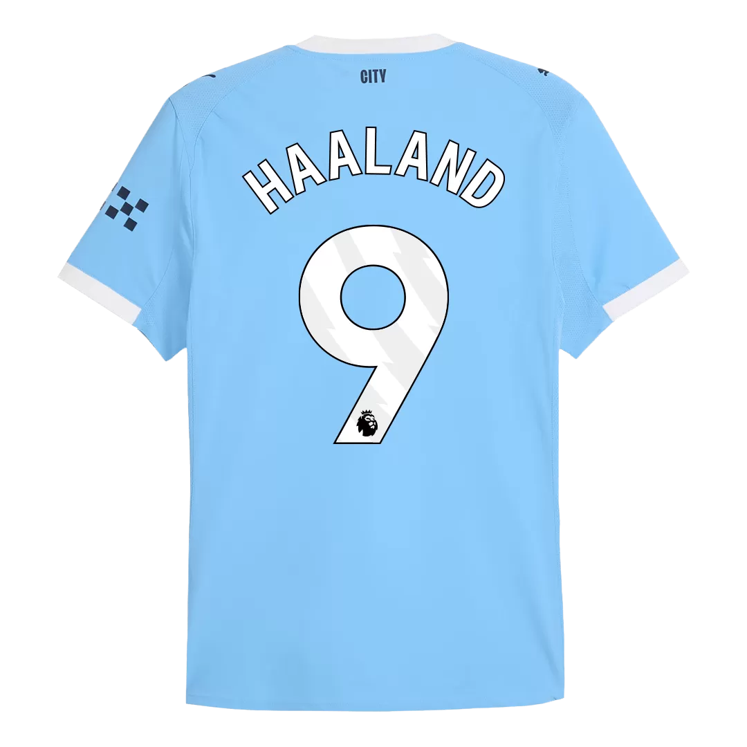 HAALAND #9 Manchester City Home Authentic Soccer Jersey 2025/26 - Image 3