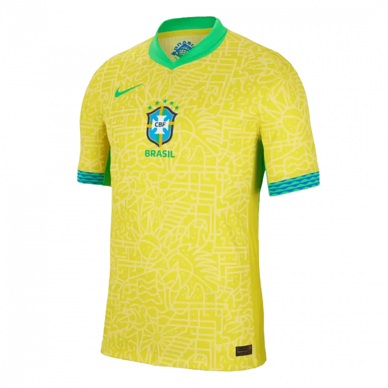 Brazil Home Authentic Soccer Jersey
