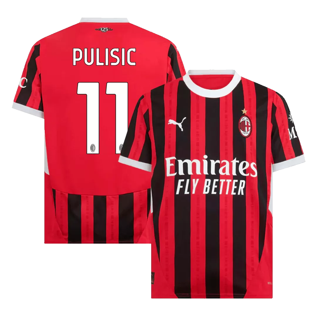 PULISIC #11 AC Milan Home Soccer Jersey
