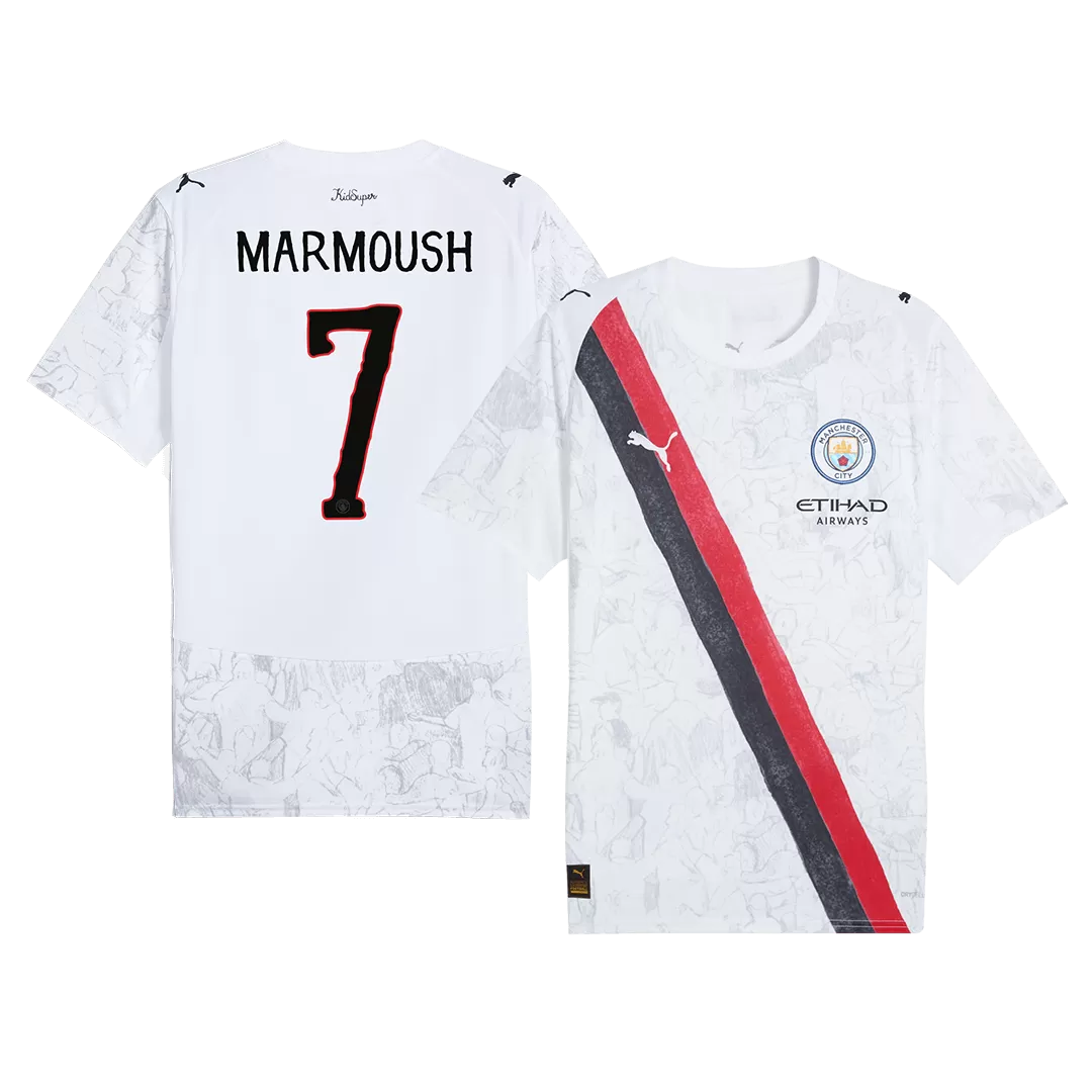 MARMOUSH #7 Manchester City KidSuper Soccer Jersey 2025/26 - Club World Cup