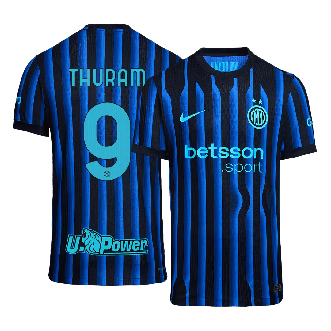 THURAM #9 Inter Milan Home Authentic Soccer Jersey 2025/26