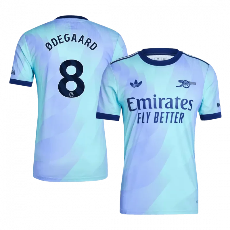 ØDEGAARD #8 Arsenal Third Away Authentic Soccer Jersey